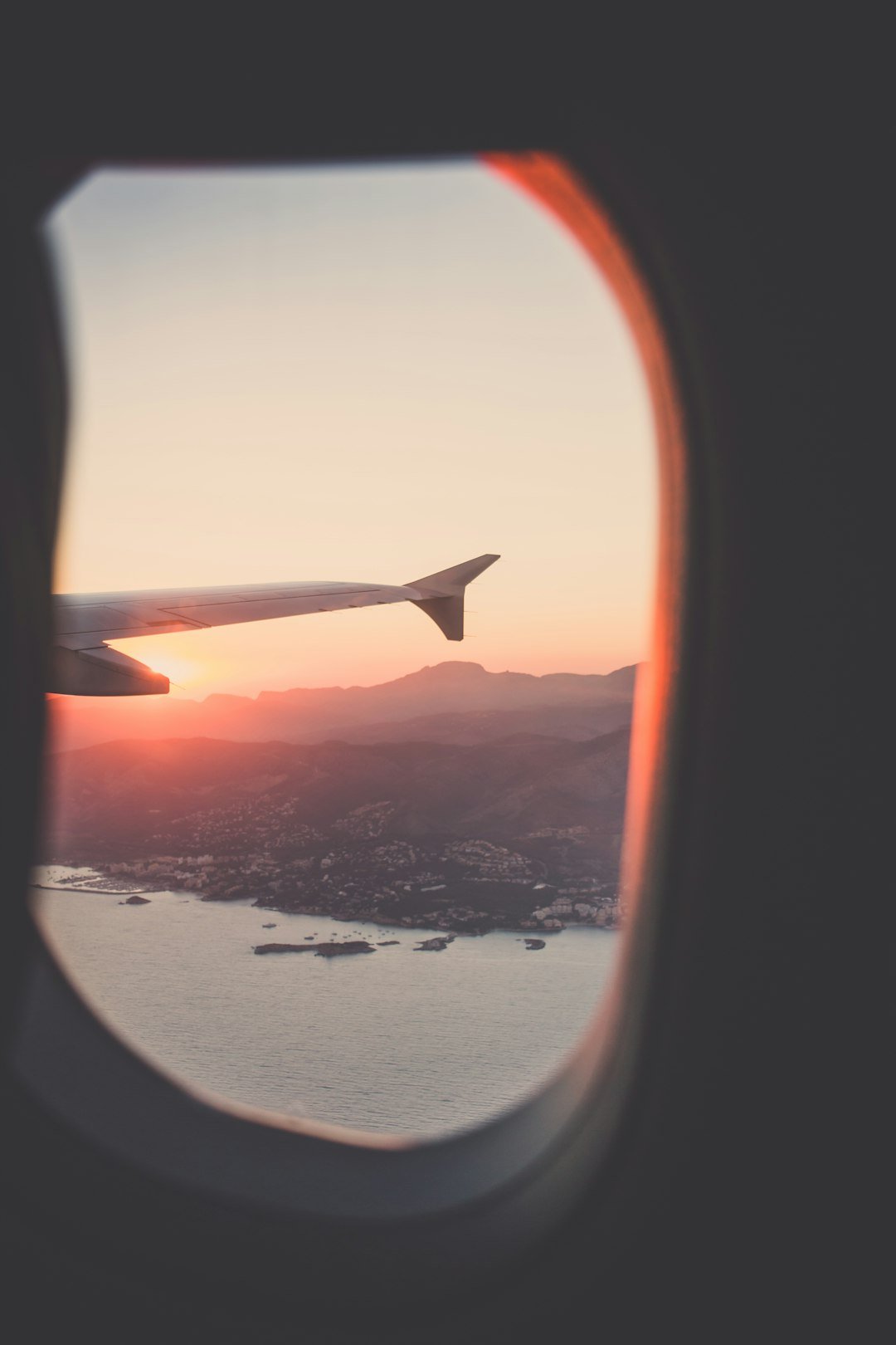 Majorca sunset from above