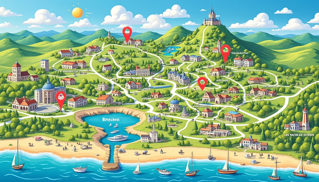 partez à la découverte de la vendée en 2025 grâce à notre carte interactive. explorez les lieux incontournables à visiter pour un séjour inoubliable entre nature, patrimoine et activités uniques.