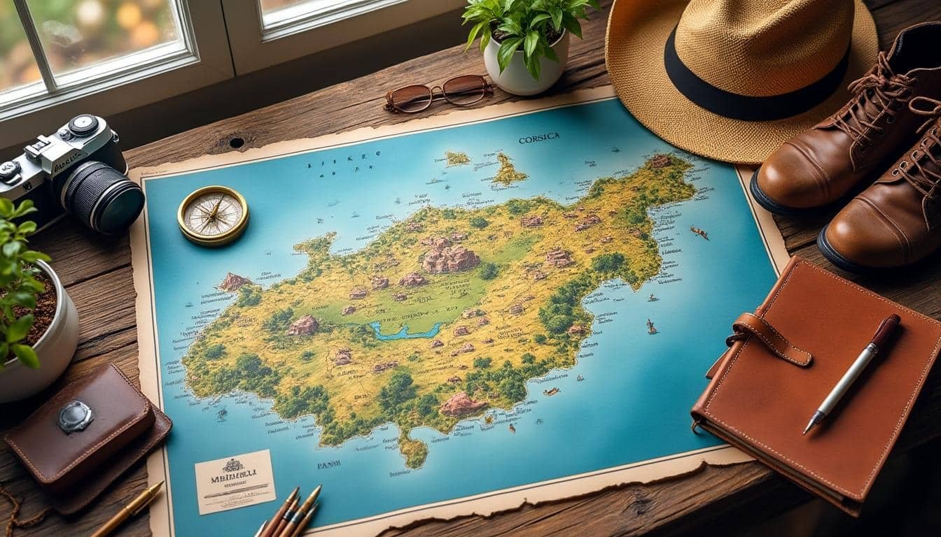 découvrez notre guide complet avec carte de la corse pour préparer un voyage inoubliable en 2025. explorez les paysages, plages et villages authentiques de l'île de beauté.