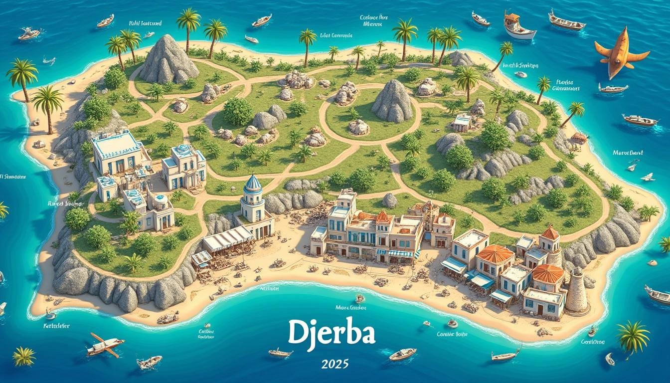 découvrez comment explorer facilement l’île de djerba en 2025 grâce à notre carte interactive, astuces de voyage et conseils pratiques pour profiter pleinement de votre séjour.