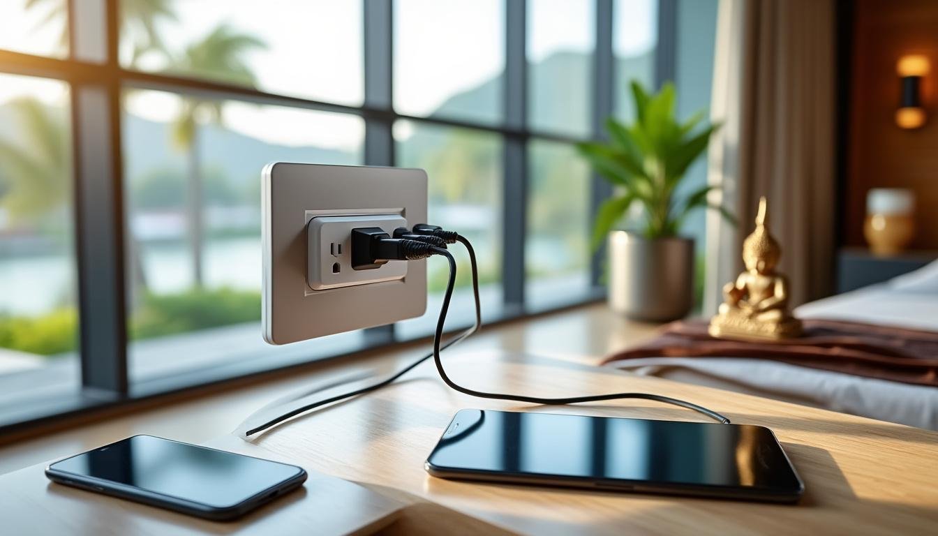 découvrez tout ce qu'il faut savoir sur les prises électriques en thaïlande pour recharger vos appareils en voyage en 2025 : types de prises, adaptateurs nécessaires et conseils pratiques.